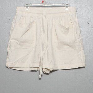 Rae mode linen blend pull on comfy shorts